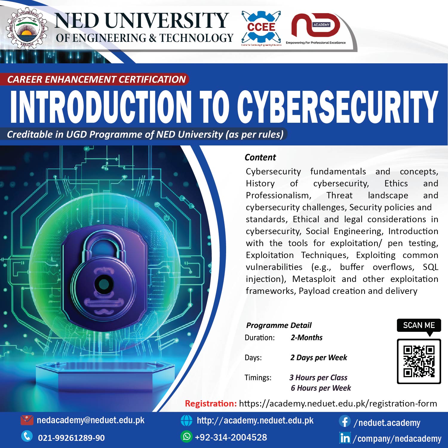 Introduction To Cybersecurity NED Academy CCEE CMPP PTMC